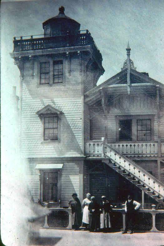 An antique photo of East Brother Light Station. (Courtesy of Tom Butt)