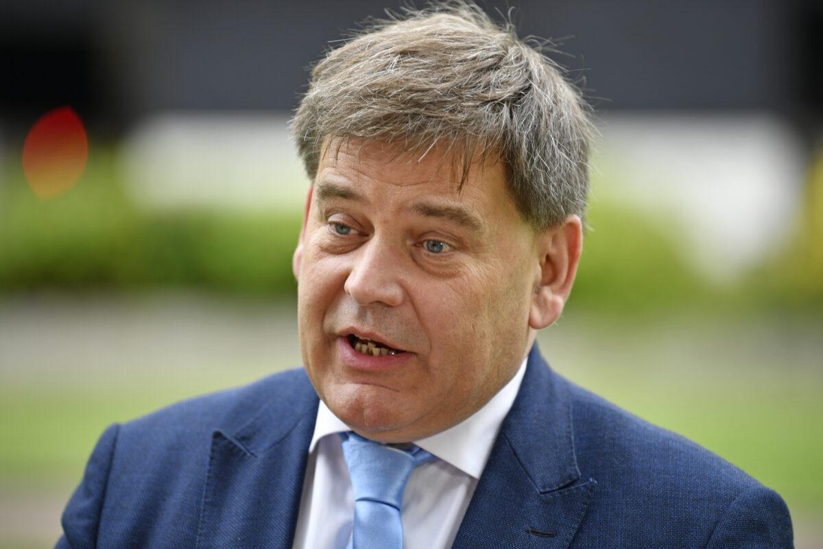 Andrew Bridgen, who has had the Conservative Party whip removed after criticising COVID-19 vaccines, in a file photo issued on Jan. 11, 2023. (PA)