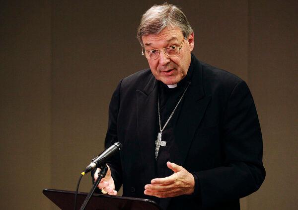 The Archbishop Of Sydney, Cardinal George Pell addresses the media during a press conference ahead of World Youth Day Sydney 08, at the Polding Centre on July 8, 2008 in Sydney, Australia. (Brendon Thorne/Getty Images)