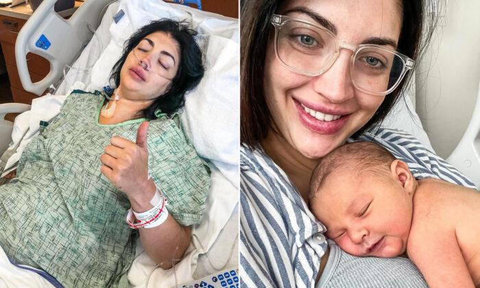 Pregnant Mom With Undetected Tumor Pressing on Her Heart Credits God and Baby With Saving Her Life