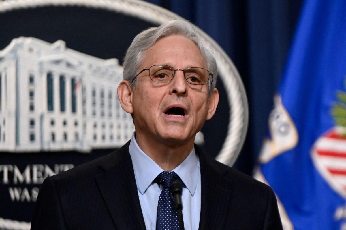 Attorney General Merrick Garland names a special counsel to investigate the handling of classified records found at President Joe Biden's home and former offices, in Washington on Jan. 12, 2023. (Olivier Douliery/AFP via Getty Images)
