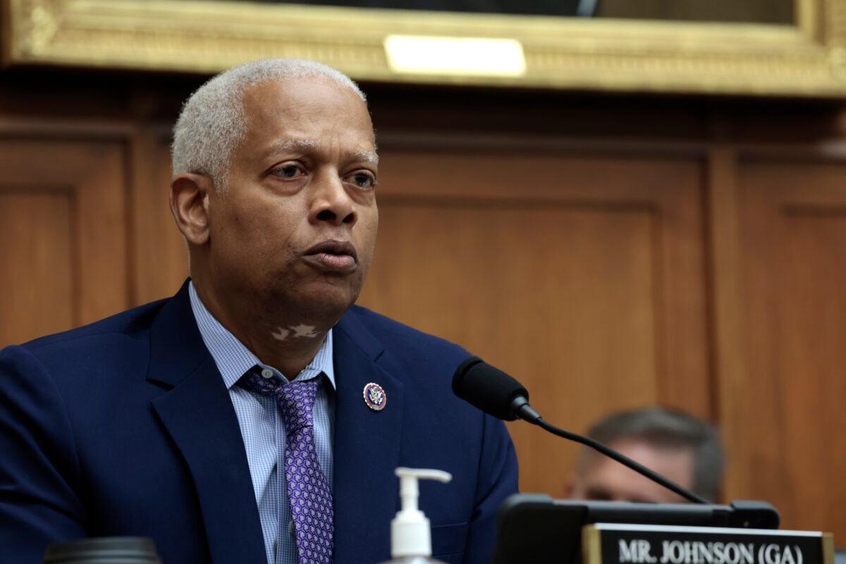 Rep. Hank Johnson (D-GA) speaks during a House Judiciary Committee mark up hearing in the Rayburn House Office Building in Washington on June 02, 2022. (Anna Moneymaker/Getty Images)