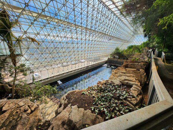 The Biosphere 2 ocean biome resembles a Caribbean coral reef ecosystem at the Biosphere 2 research facility on Jan. 11, 2023. (Allan Stein/The Epoch Times)