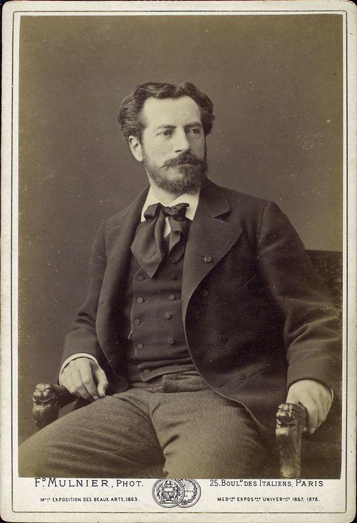 French sculptor Frédéric Auguste Bartholdi circa 1880. New York Public Library Archives. (Public Domain)