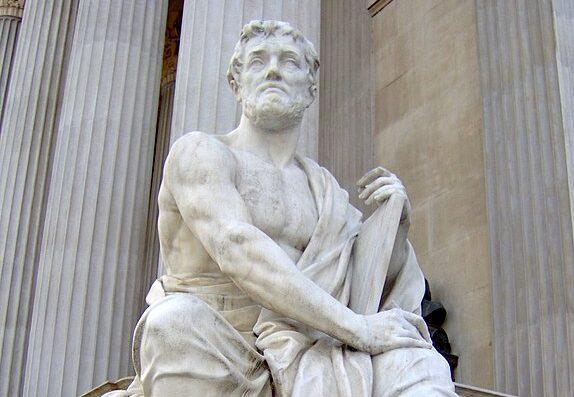 A statue of Tacitus at the Austrian Parliament Building in Vienna. (Wikimedia Commons)