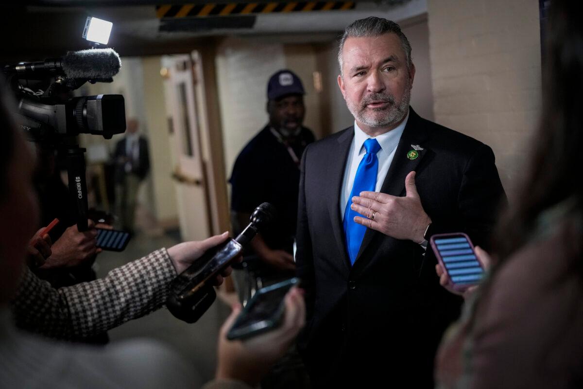 Rep. Don Bacon (R-Neb.) speaks to reporters on Capitol Hill, in Washington, on Jan. 10, 2023. (Drew Angerer/Getty Images)
