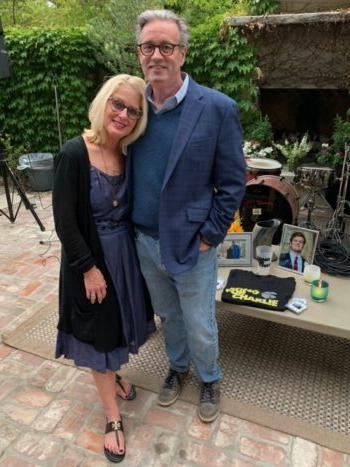 Mary and Ed Ternan on the one-year anniversary of the death of their son Charlie by a fentanyl overdose on May 14, 2021. (Courtesy of Song for Charlie)