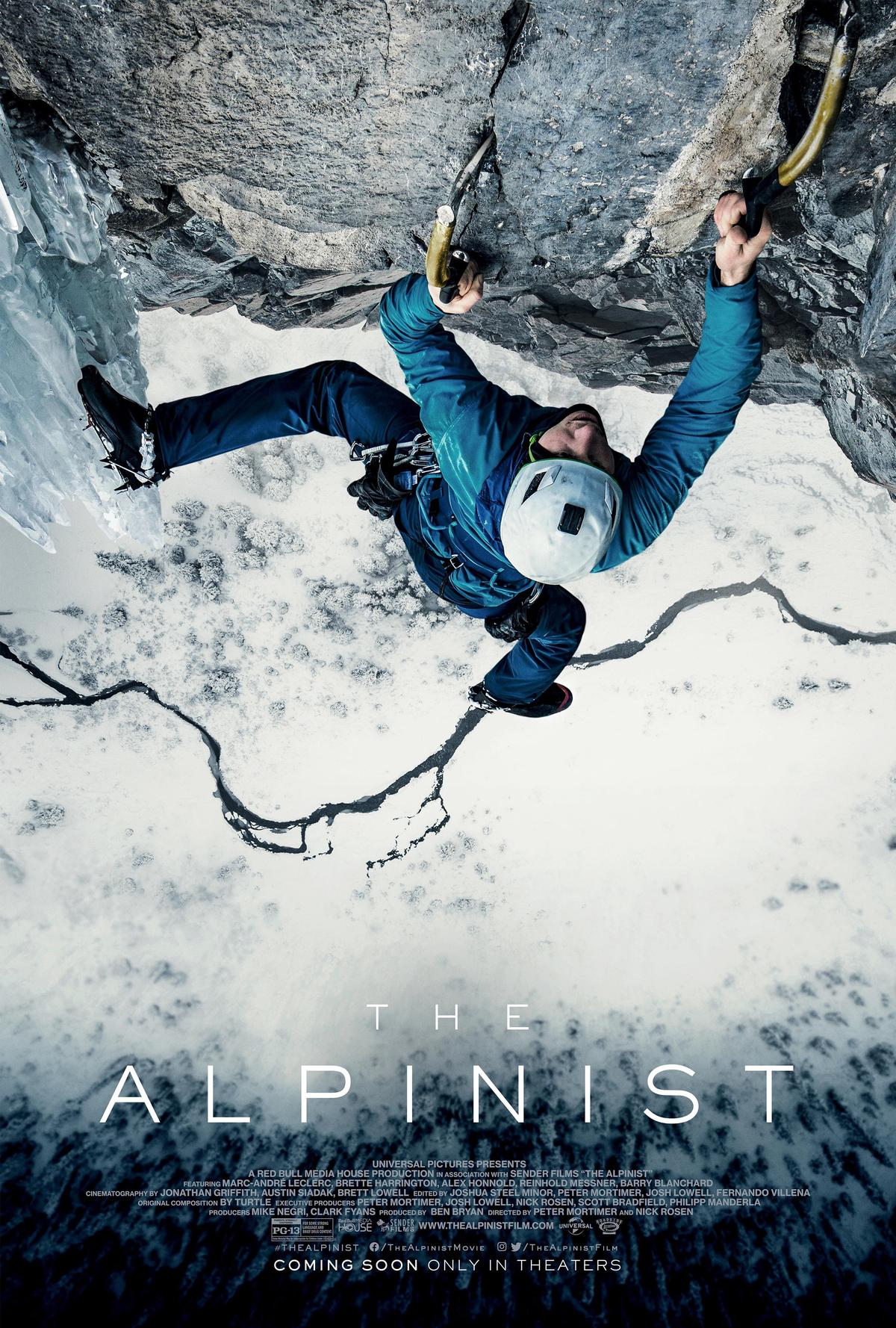 Movie poster for "The Alpinist."