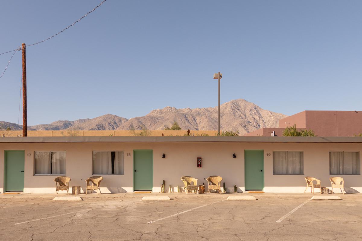 The Hacienda del Sol motel in Borrego Springs. Guests can reserve motor lodges, pictured, or casitas. (Myung J. Chun/Los Angeles Times/TNS)