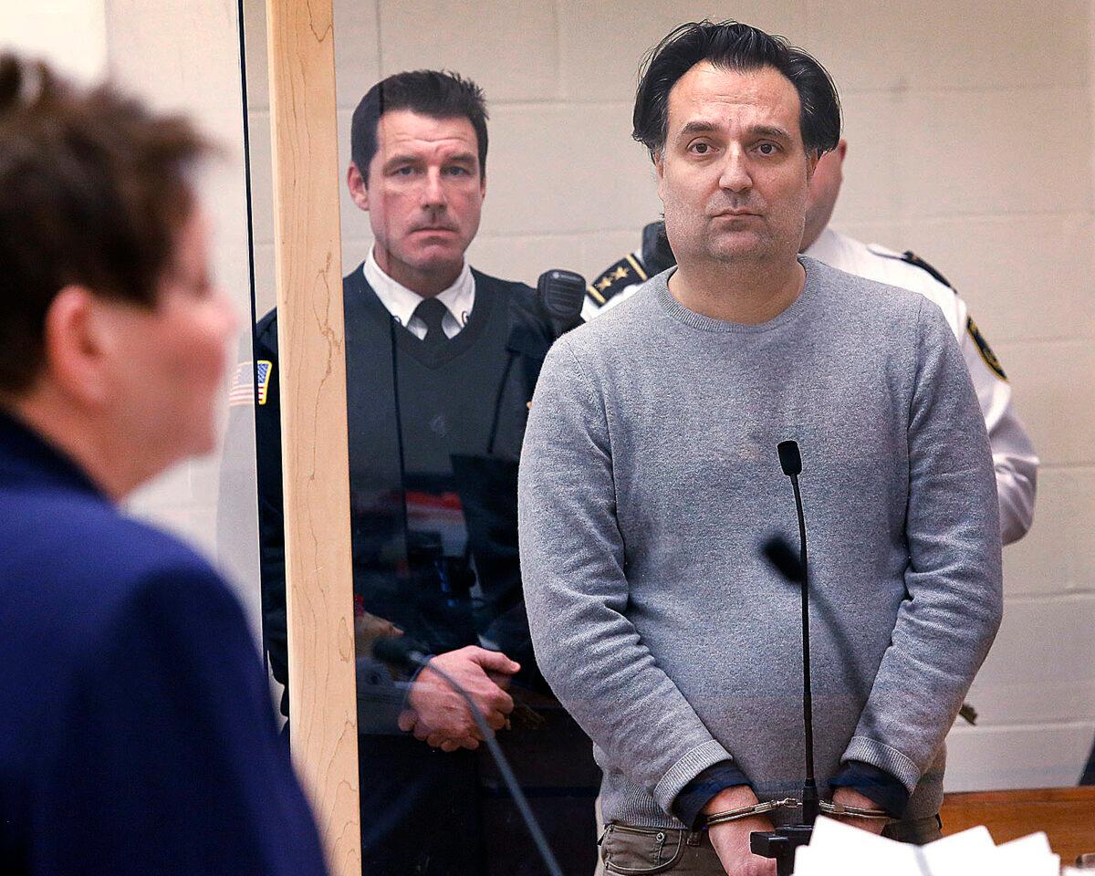 Brian Walshe stands during his arraignment in Quincy District Court in Quincy, Mass., on Jan. 9, 2023. (Greg Derr/The Patriot Ledger via AP, Pool)