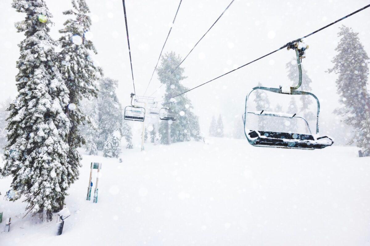 One of the most significant storms of the season hit Big Bear Mountain Ski resort, with 17 inches of snow over two days in Big Bear Lake, Calif., on Jan. 15, 2023. (Big Bear Mountain Resort via AP)