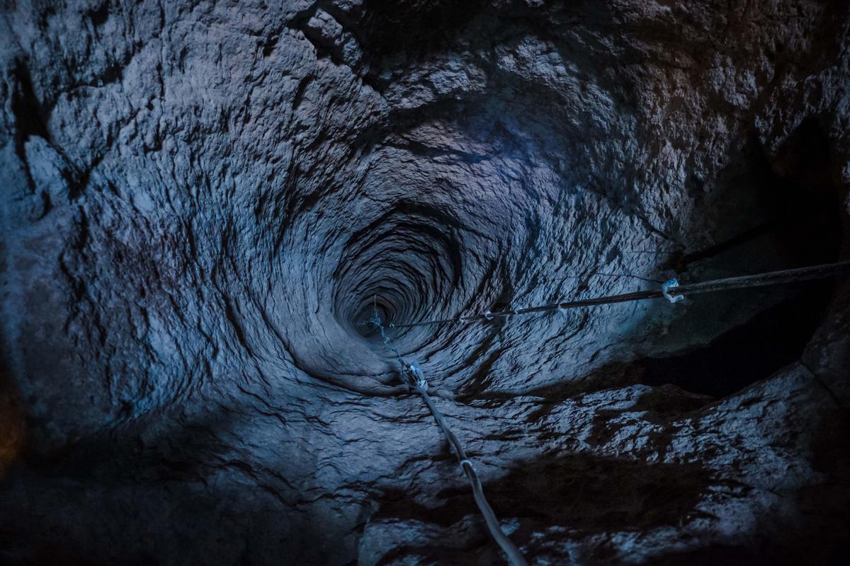 A well shaft provided clean water for those who inhabited the cave city. (Dmytro Gilitukha/Shutterstock)