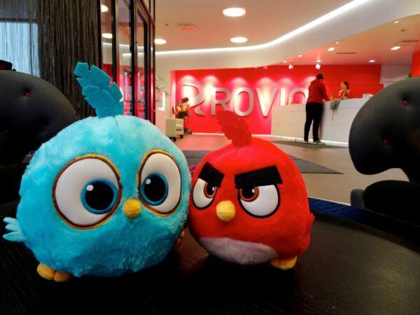 Angry Birds game characters at the Rovio headquarters in Espoo, Finland, on March 13, 2019. (Anne Kauranen/Reuters)