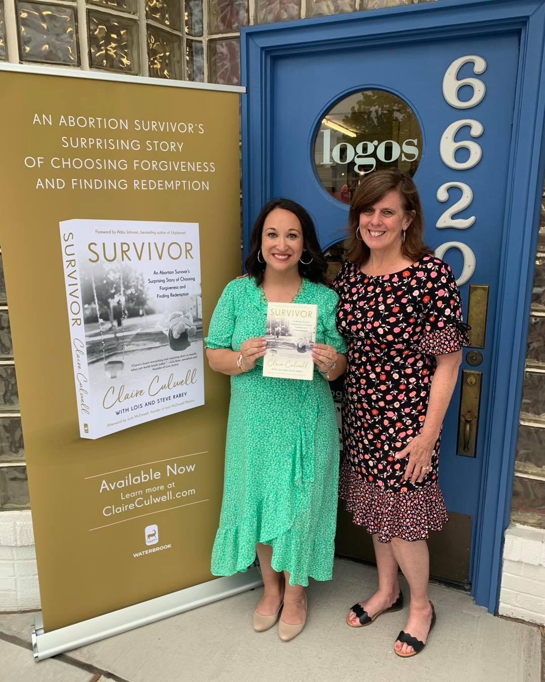 Claire with her adoptive mom at the promotion for her book, "Survivor" (Courtesy of <a href="https://www.facebook.com/ClaireCulwell">Claire Culwell</a>)