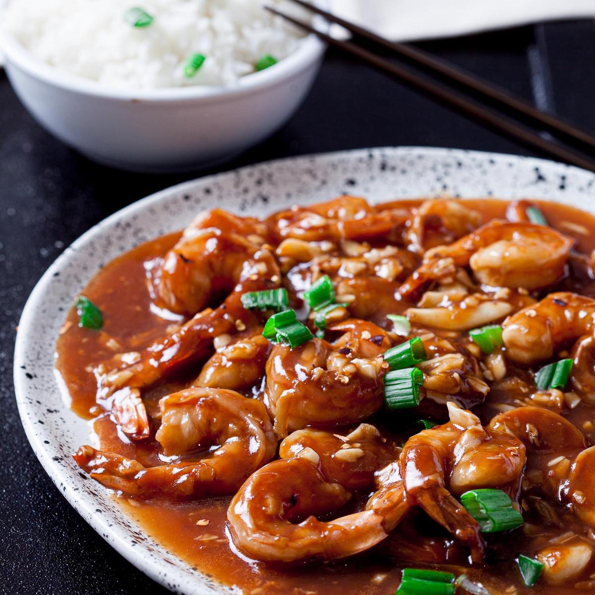 Szechuan shrimp is a filling meal that’s easy to make at home, healthy, and teeming with flavor. (Courtesy of Amy Dong)