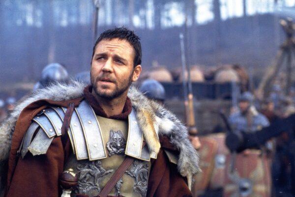 Maximus Decimus Meridius (Russell Crowe) wins a great victory for Rome in "Gladiator." (Paramount Pictures)