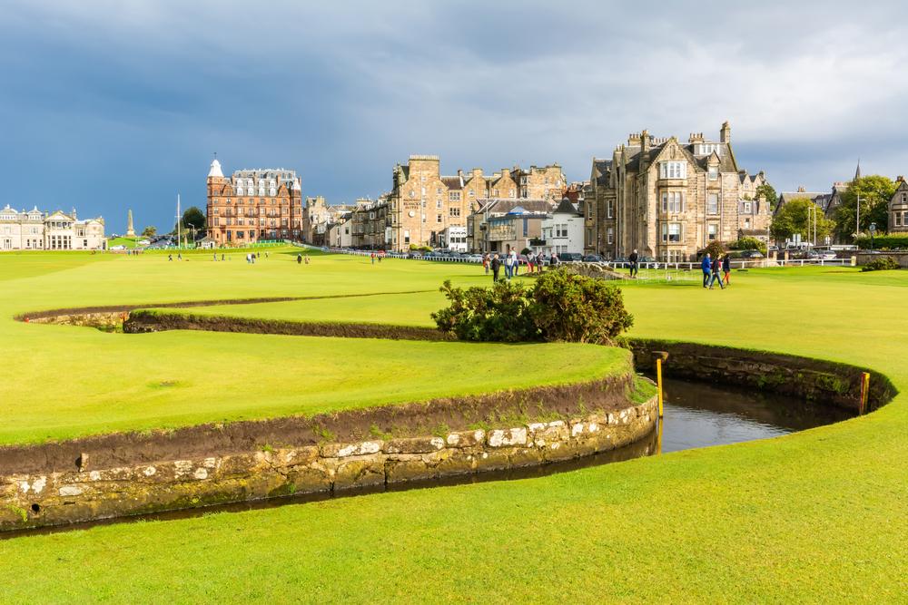 The game of golf now enjoyed by millions around the world began on the lush lawns of St Andrews, quite possibly the ultimate bucket list course. (Alizada Studios/Shutterstock)