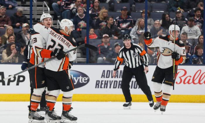 Ducks Overcome 3-Goal Deficit to Beat Blue Jackets 5–3