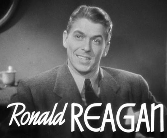Cropped screenshot of Ronald Reagan from the trailer for the film "Dark Victory" from 1939. (Public Domain)