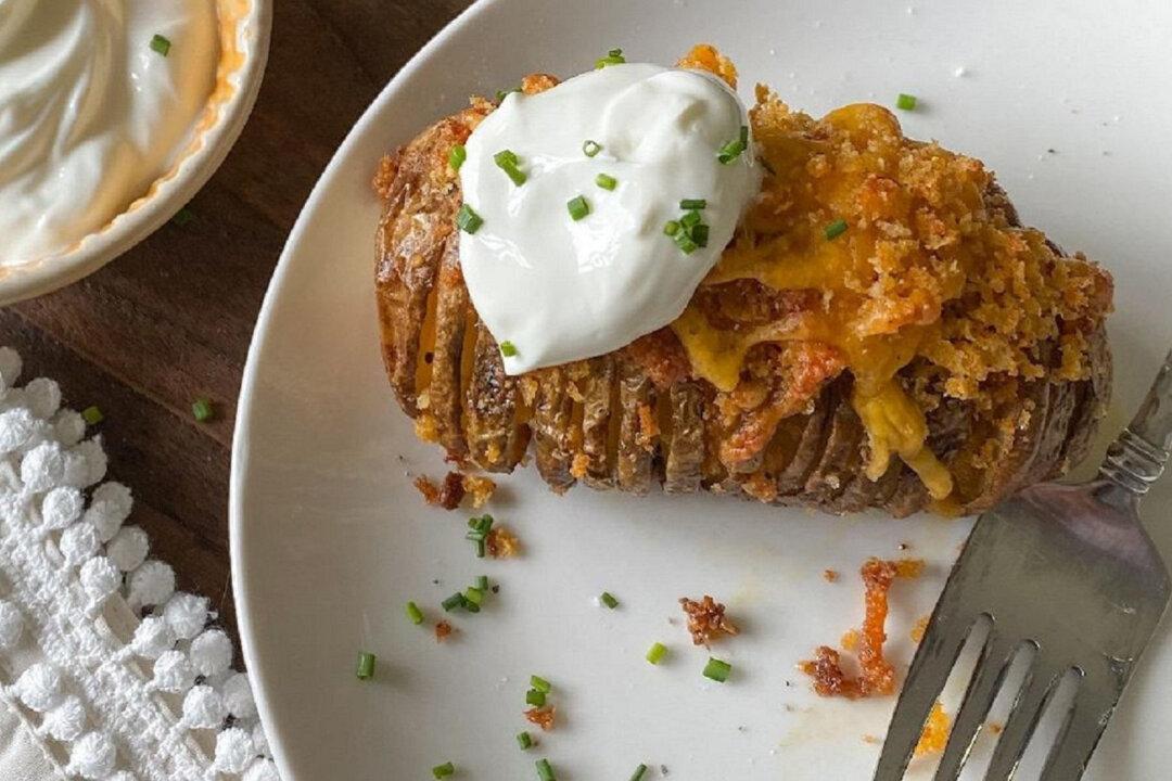 Cheddar Herb Hasselback Potatoes
