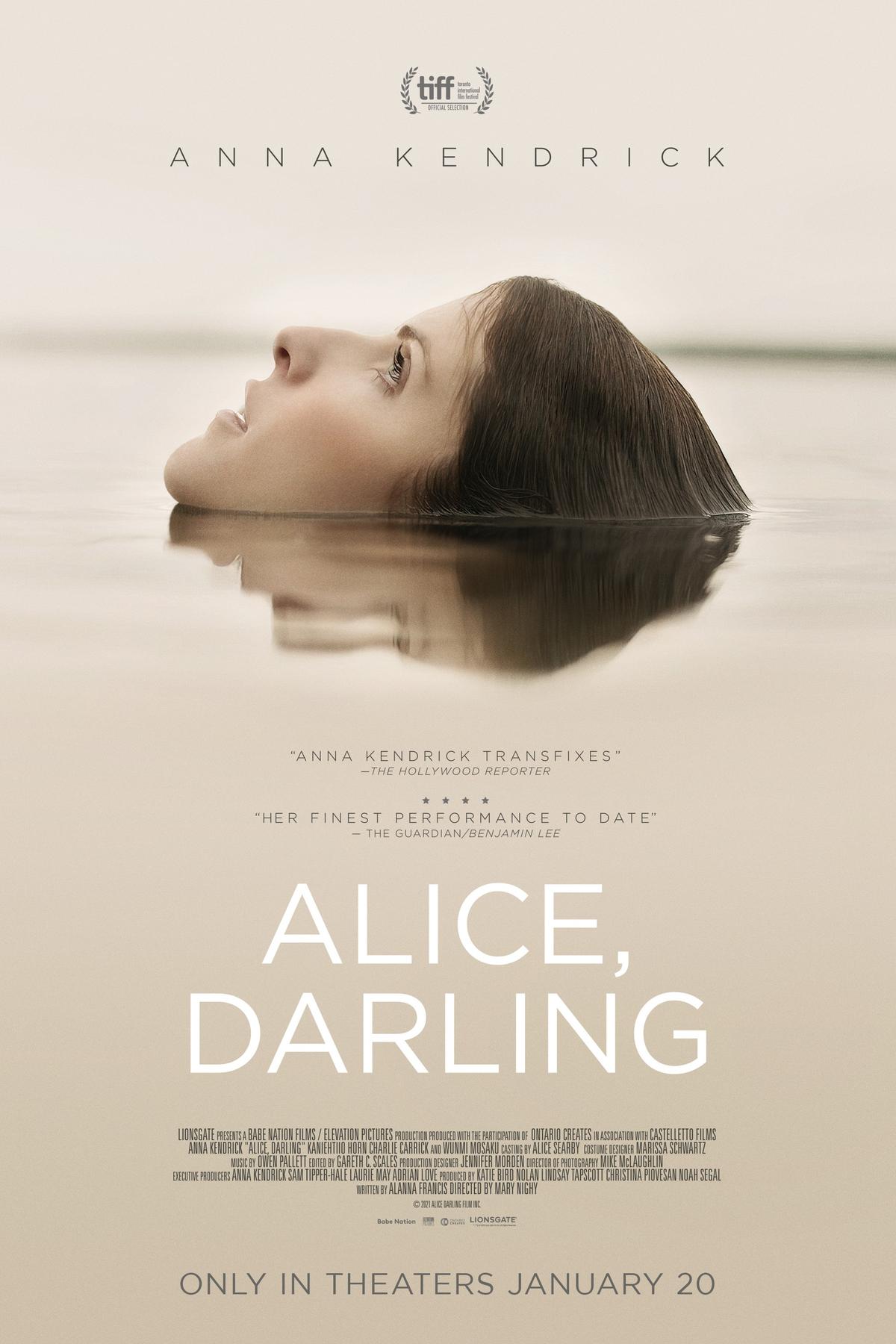 Movie poster for "Alice, Darling"