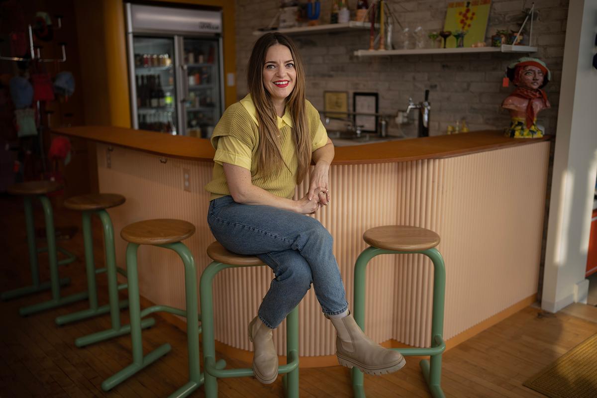 Erin Flavin, the owner of Marigold at Marigold N/A Bottle Shop, on Monday, Jan. 9, 2023. (Jerry Holt/Minneapolis Star Tribune/TNS)