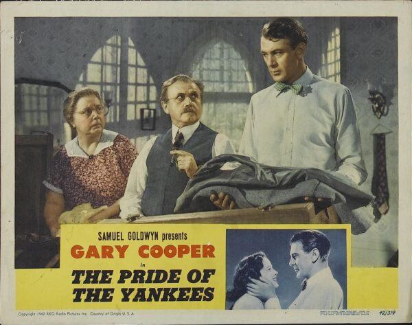 Lobby card for "Pride of the Yankees." (MovieStillsDB)