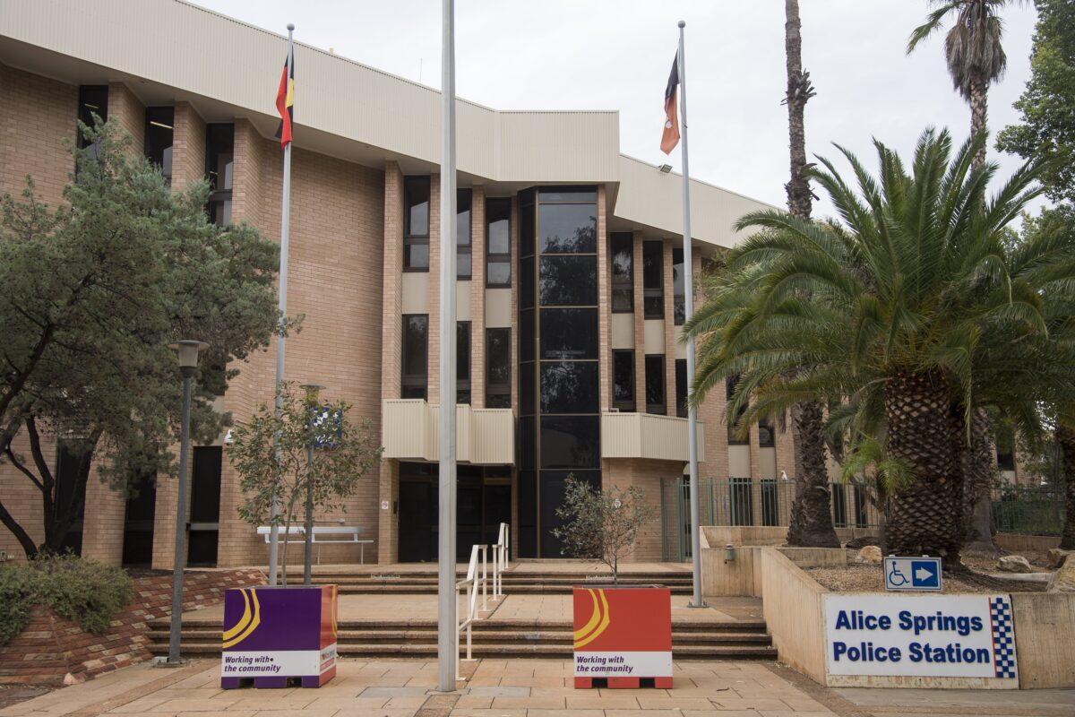 A general view of the Alice Springs Police Station in Alice Springs, Australia, on Sept. 4, 2022. (AAP Image/Aaron Bunch)