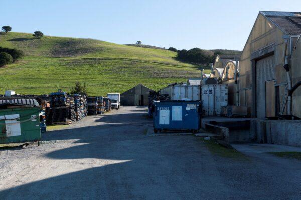 The farm where one of the shootings happened remains empty, the day after a mass shooting at two locations in the coastal city of Half Moon Bay, Calif., on Jan. 24, 2023. (Laure Andrillon/Reuters)