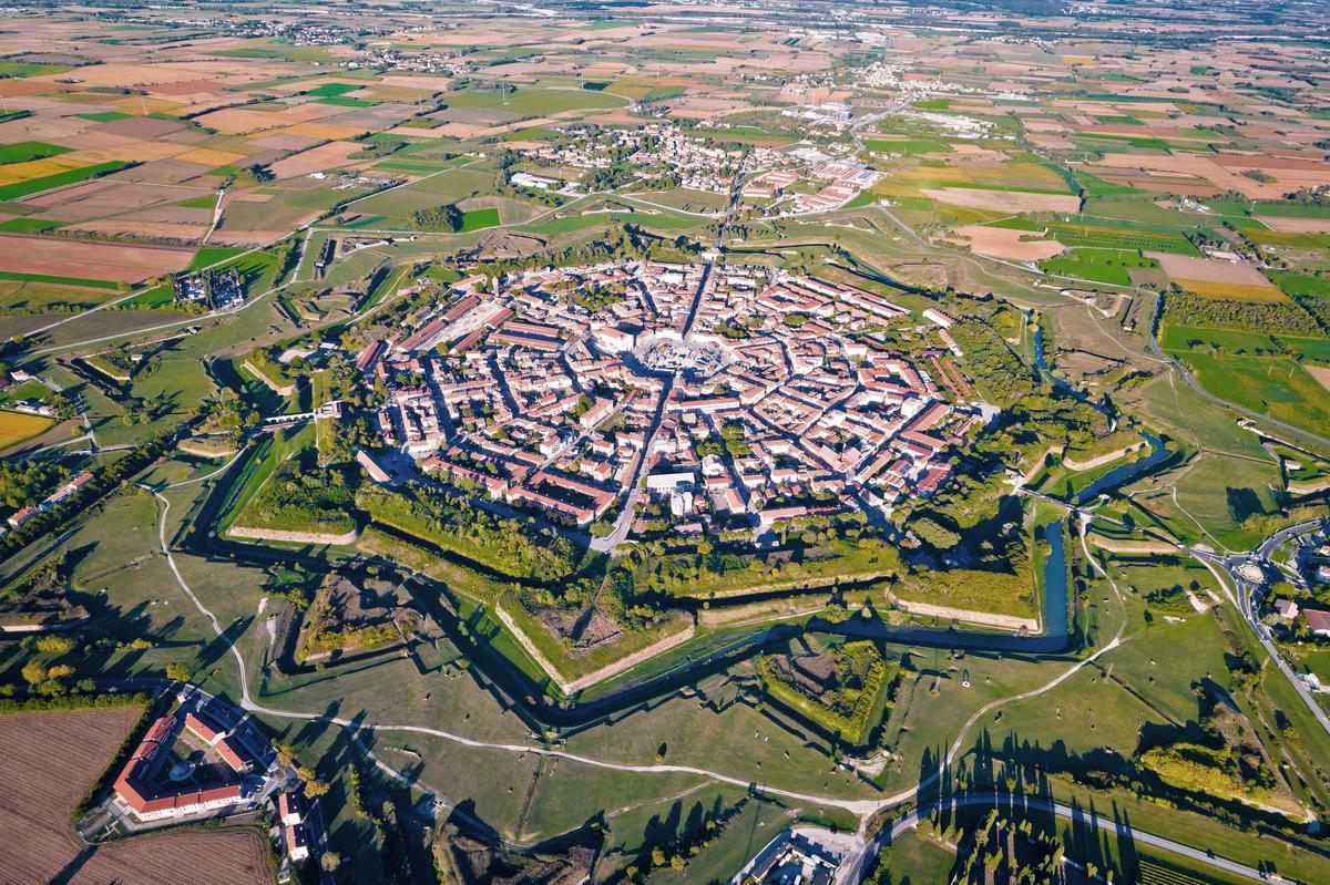 The town of Palmanova, now a UNESCO world heritage site, in northern Italy. (xbrchx/Shutterstock)