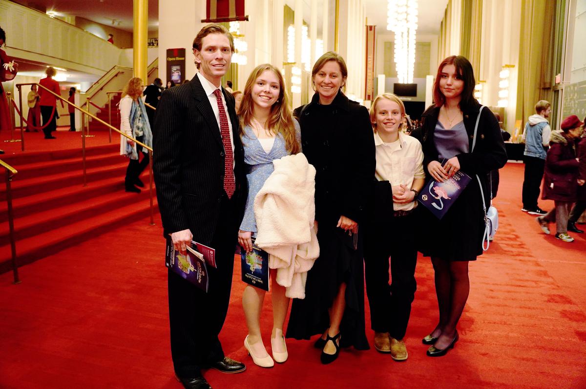 Cason Chatham and his family enjoyed Shen Yun Performing Arts at The Kennedy Center Opera House, on Jan. 25, 2023. (Terri Wu/The Epoch Times)