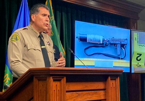 Los Angeles County Sheriff Robert Luna discusses the Monterey Park shooting during a news conference in Los Angeles on Jan. 25, 2023. (Stefanie Dazio/AP Photo)