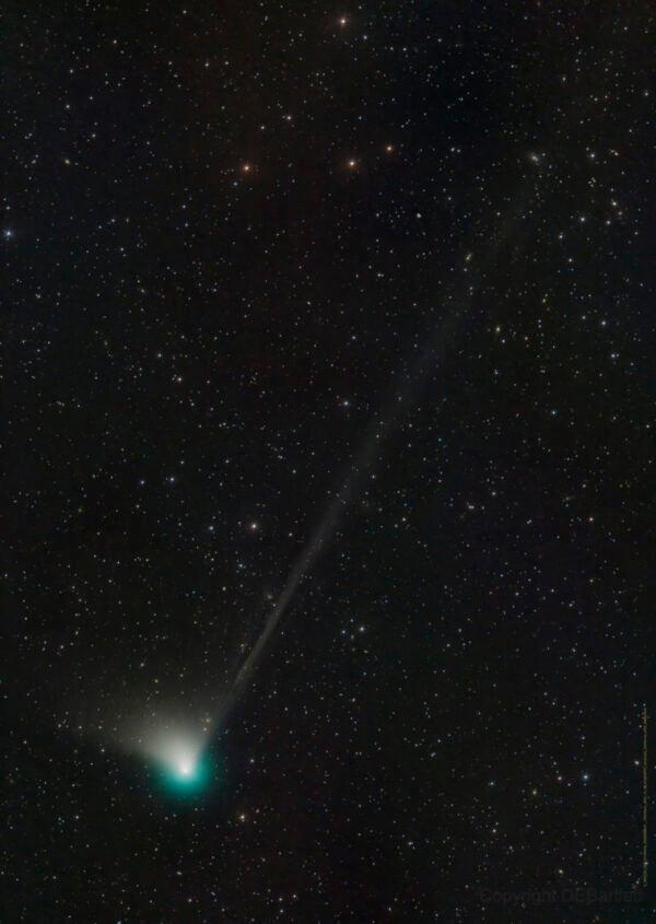 Comet C/2022 E3 (ZTF) on Dec. 19, 2022. (Dan Bartlett via AP)