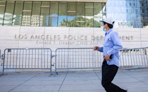 Los Angeles Police Department headquarters in Los Angeles, on Jan 27, 2023. (John Fredricks/The Epoch Times)