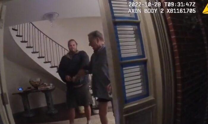 Paul Pelosi Bodycam Video Shows Moment Suspect David DePape Hit Him
