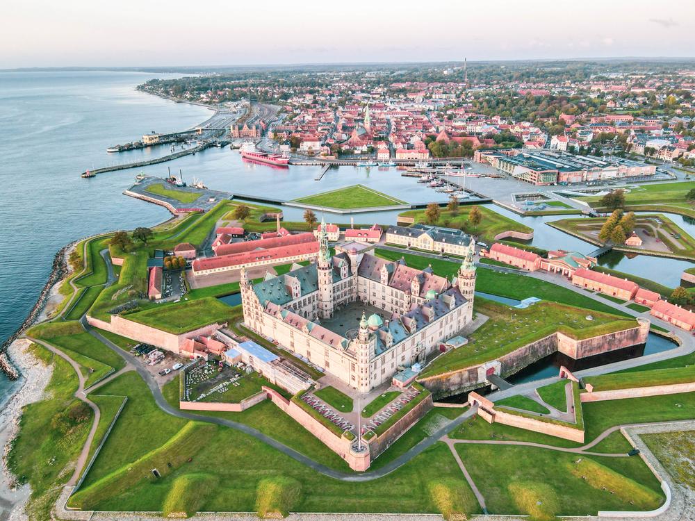 Kronborg castle near Copenhagen, seen from above. (Steffan H/Shutterstock)