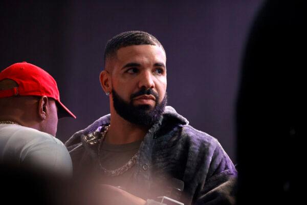 Drake attends Drake's Till Death Do Us Part rap battle in Long Beach, Calif., on Oct. 30, 2021. (Amy Sussman/Getty Images)