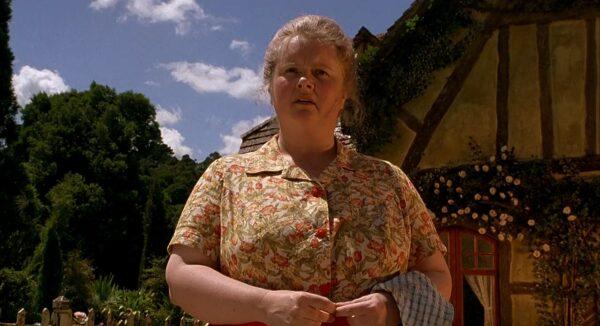 Esme (Magda Szubanski) helps Arthur run the farm, in "Babe." (Universal Pictures)