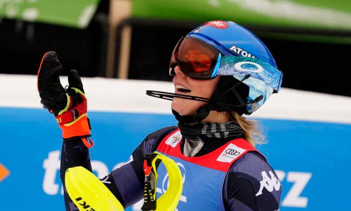 Shiffrin Must Wait for Record Win 86 but Takes Slalom Title