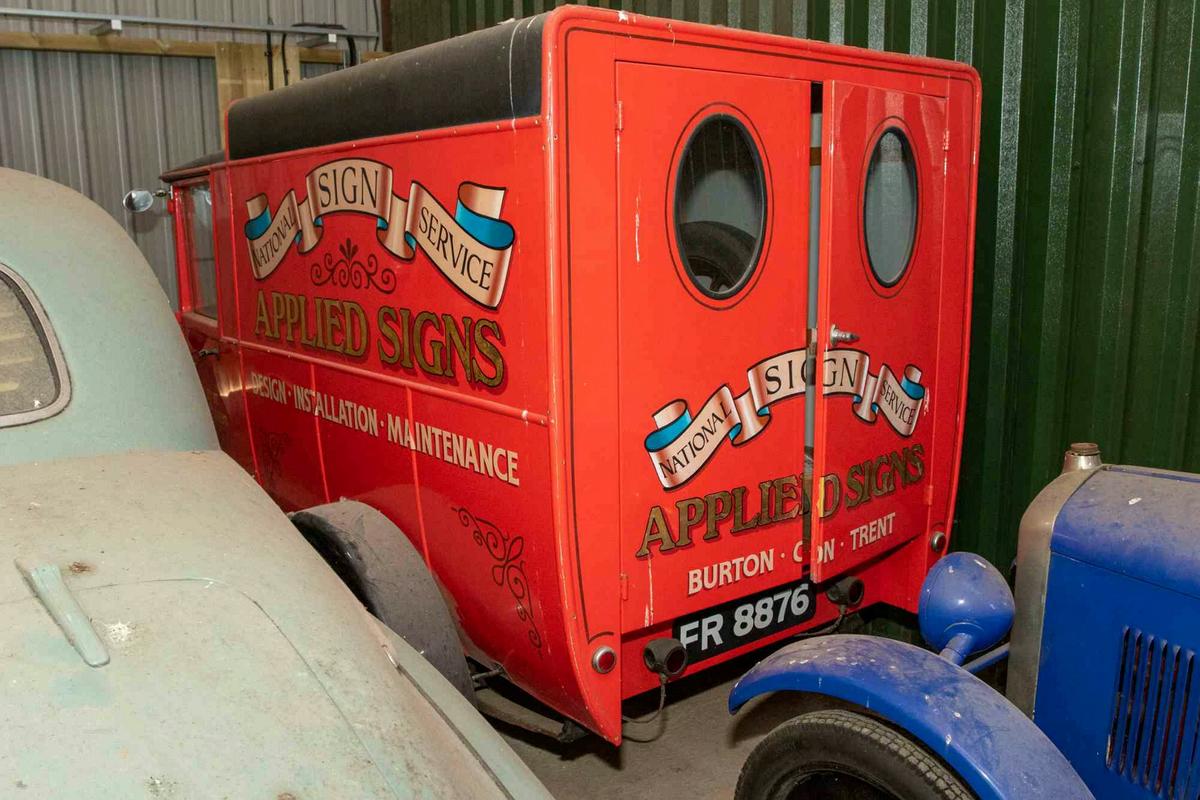 A 1926 Austin 12/4 van displaying Applied Signs livery. (SWNS)