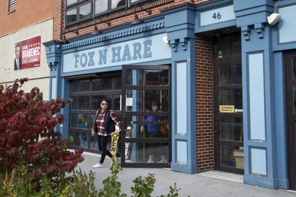 Fox N Hare Brewing Co. in downtown Port Jervis, N.Y., on Oct. 9, 2022. (Chung I Ho/The Epoch Times)