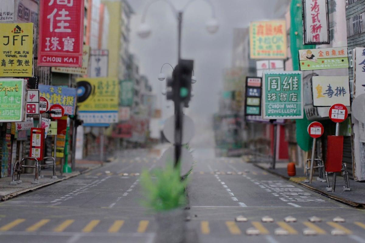 Stop-motion animation shows the changes on Nathan Road in Hong Kong. (Courtesy of Friendly Liu)