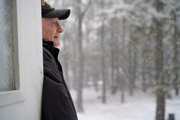 Bob Sullivan at Sober Village in the Town of Deerpark, N.Y., on Jan. 25, 2023. (Cara Ding/The Epoch Times)