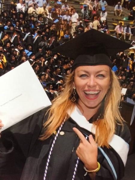 Annabella Rockwell celebrates her graduation from an elite college in Massachusetts in 2015. (Courtesy of Annabella Rockwell)
