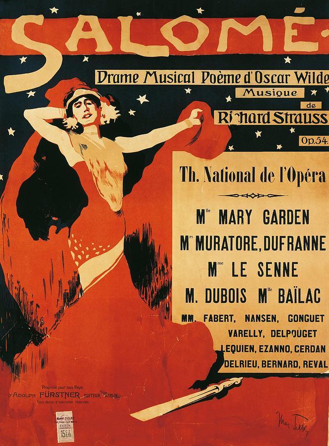 Poster of the opera "Salome" by Richard Strauss in 1910. (Public Domain)