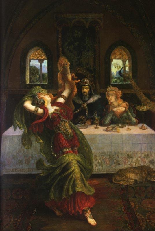 Dance of Salome / of the Seven Veils from 1898 by Armand Point. (Public Domain)