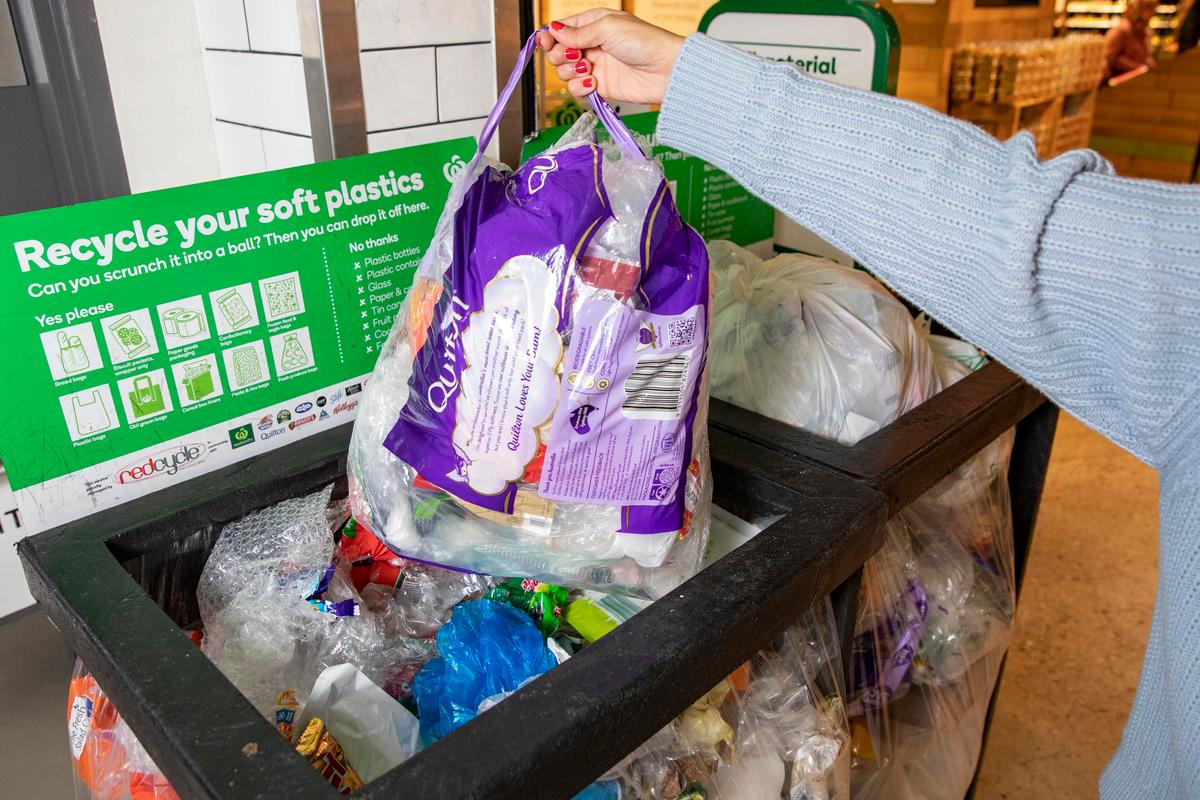 Supermarket Giants Begin Moving Soft Plastic Stockpiles