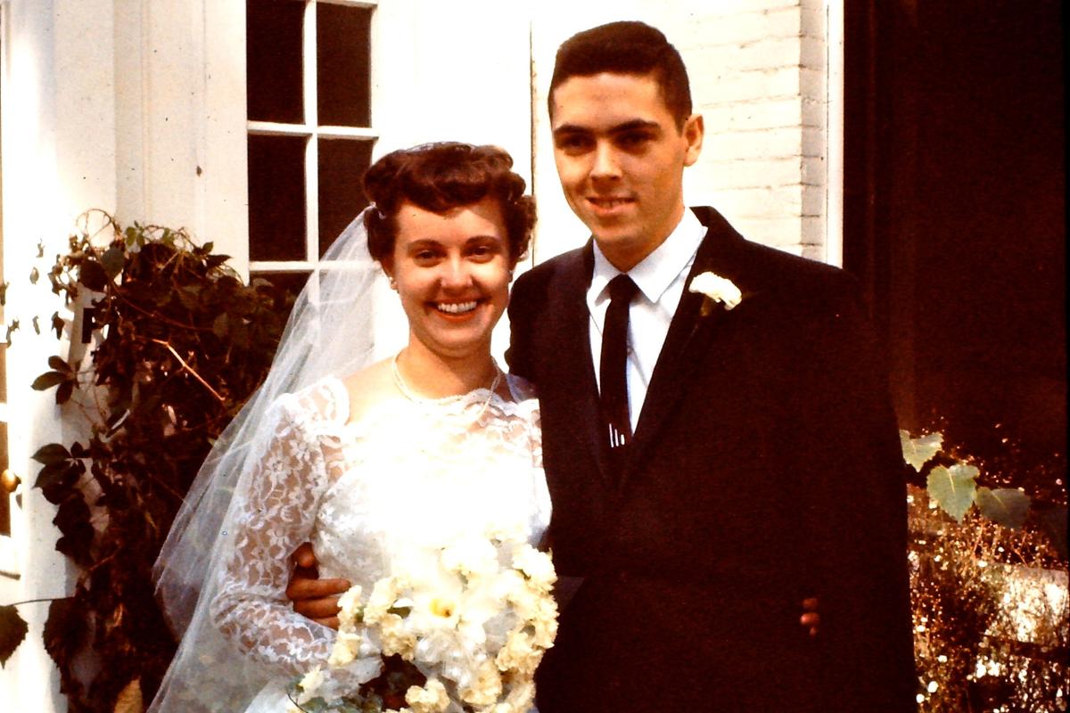 Betty and Bob on their wedding day, Sept. 19, 1959. (Courtesy of <a href="https://www.facebook.com/joshuapettit">Joshua Pettit</a>)