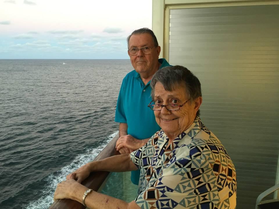 Bob and Betty enjoying the ocean. (Courtesy of <a href="https://www.facebook.com/joshuapettit">Joshua Pettit</a>)
