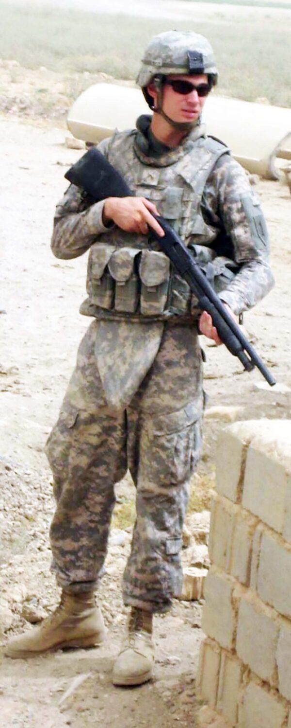 Logan on duty in Iraq. (Brian White)
